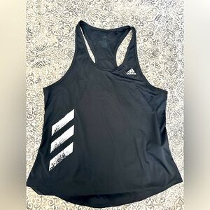 Adidas Black Relaxed Racerback Tank Top